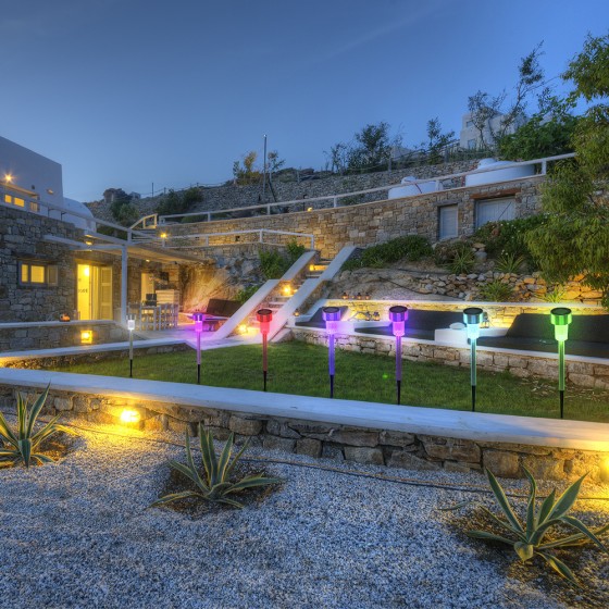 24pcs 5W High Brightness Solar Power LED Lawn Lamps with Lampshades Seven Color